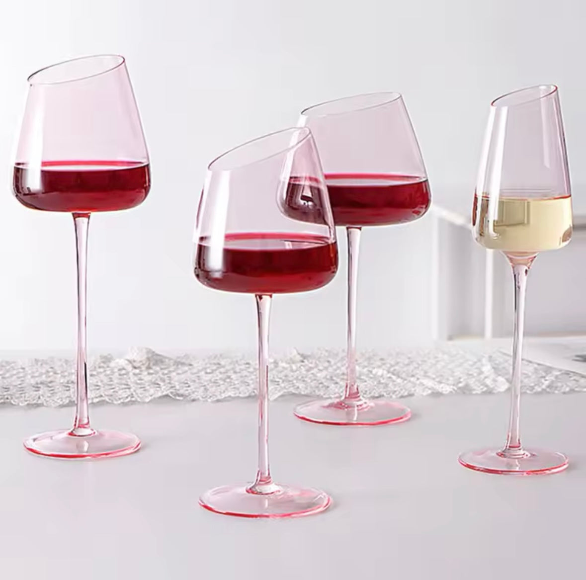 Handmade Red Wine Glass