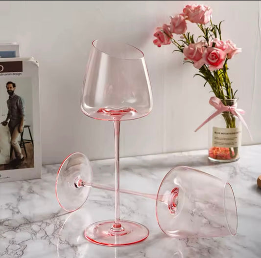 Handmade Red Wine Glass