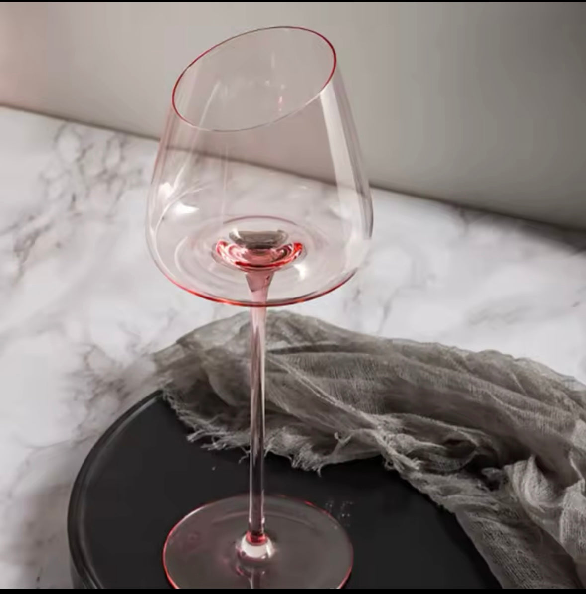 Handmade Red Wine Glass