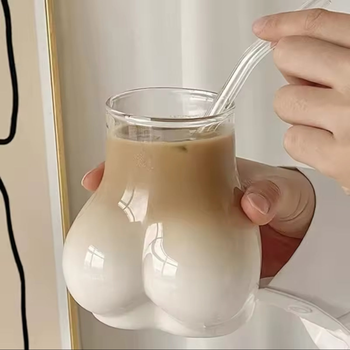 Body Shaped Cocktail Glass