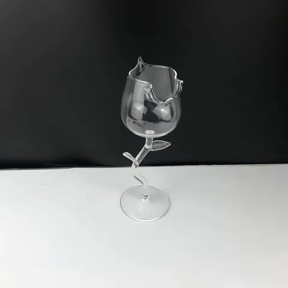 Rose Shaped Wine Glass