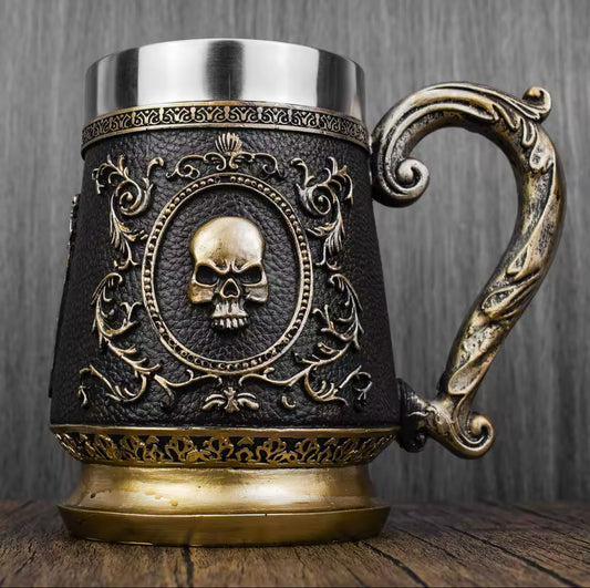 Viking Skull Beer Mug